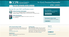 Desktop Screenshot of ccprwebsite.org